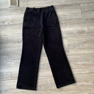 Ralph Lauren Velvet Bootcut Pull On Pants